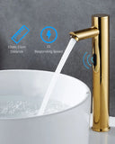 Gold Automatic Infrared Sensor Faucet Deck Mount Smart Touch Hand Free Inductive Water Tap Bathroom Sink Basin Faucets Water Tap