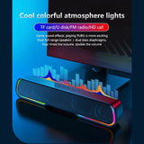Wireless Bluetooth Subwoofer Bass Surround Sound Bar Speaker System Music Player For Laptop