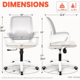 Ergonomic Mesh Office Chair with Lumbar Support Adjustable Height Swivel Wheels