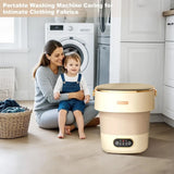 13L Portable Washing Machine for Underwear & Socks, Foldable Mini Washer with 3 Wash Modes