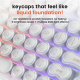 Wireless Bluetooth Mechanical Silent Keyboard Foundation Liquid Design Triple Mode Connection