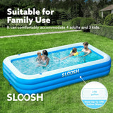 JOYFY 120" x 72" x 22" Full-Sized Inflatable Swimming Pool Summer