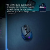 Portable Ergonomic Wireless Gaming Mouse: 10 Customizable Controls