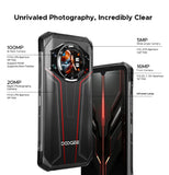 DOOGEE S119 Rugged Phone 1.32" Rear Display 6.72" FHD+IPS 32GB(8+24) 512GB 100MP Camera