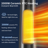 3 in 1 Portable Space Heater Tower Fan Combo for Bedroom, Office Large Room
