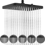 Hibbent 5 Spray Modes Shower Head, 13'' High Pressure Rain Shower Head, Large Rainfall Showerhead