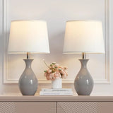 Table Lamp Set of 2, Classic Small Lamp Nightstand Lamp for Bedroom Living
