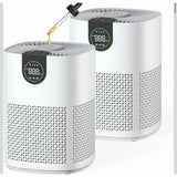 2 Piece Air Purifier for Home Large Room Bedroom Quiet Air Cleaner