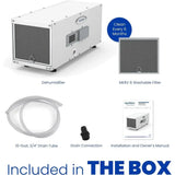 E050 Dehumidifier – Compact, 50 PPD for Crawl Spaces, Attics, Garages