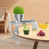 Manual Juice Squeezer Fine Filter Fruit&Vegetable Squeezer Barley Juicer Stainless Steel