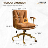 Home Office Desk Chair Comfy with wheels&Removable Armrests