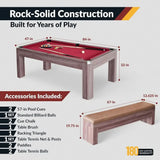 Bench-Included Billiards Table Combo Set
