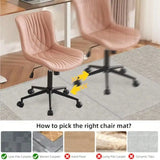 Office Chair Mat for Carpet 36"x48" Heavy Duty PVC Floor Protector Non-Slip Clear Computer Desk Mat
