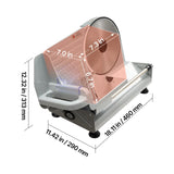 SucceBuy 6.7-10 inch Meat Slicer Electric Deli Slicer Machine with two SUS420 Blades