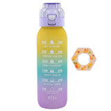 1000ML Fragrance Smelling Water Bottle Portable Air WaterUp Bottle Scent Straw