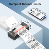 Bluetooth Shipping Label Printer for MAC Windows Phone(iOS, Android) Thermal Label Printer for Small Business and Shippi