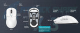 ATTACK SHARK X3 Wireless Gaming Mouse,49g Ergonomic PC Mouse