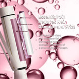 1.5 Inch Extra Large Curling Wand for Long Hair - Ceramic Tourmaline Barrel with 40000000 Negative Ions, 2 Clips
