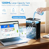 4 in 1 Evaporative Air Cooler with 1200ML Tank, Queit Cooling Fan w/ Remote