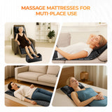 Shiatsu Full Body Massage Mat w/ Heat, 10 Vibrating Motors, Relax at Home