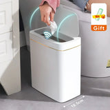 15/18L Bathroom Smart Sensor Trash Can Garbage Bucket MD DC PRINT
