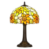 Reading Desk Lamp, Stained Glass Bedroom Table Lamp, 12-inch For Bedside