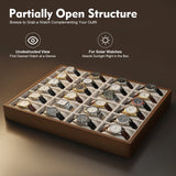 24 Slot Watch Box Organizer with Removable Pillows for Men Women, Home