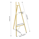 Wedding Easel Stand, 2 Pack Gold Roadway Sign Stand, 50x104cm Foldable Display Easel for Wedding