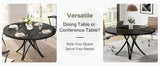 Tribesigns Round Dining Table for 4-6 People, 47-Inch Farmhouse Dinning Room Table