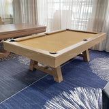 Multi Function Convertible 3 in 1 Style Pool Table Dining Top and Natural Slates Home Use Billiard Table with Benches