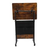 Adjustable Height Standing Desk, Portable Laptop Desk, Rolling Computer Stand