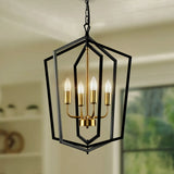 4 Light Luxury Chandeliers Farmhouse Industrial Pendant Lighting Classic Lantern
