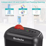 Cross Cut Paper Shredder 14 Sheet P-4 High Security, 6.6Gal Large Basket, Jamproof 3 Mode Heavy Duty Shredder for Home Office
