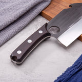 SHANGDAO 7"Deba Knife, Hand Forged Cleaver Butcher Knife for Meat Cutting