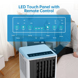 8,000 BTU 3-In-1 Dehumidifier & Fan Modes for Room Up to 350 Sq.Ft, 2 Fan