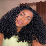Small Spirals Curly Crochet Human Hair Extensions Deep Pixie Curls Crochet Hair Pre Separated