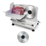 SucceBuy 6.7-10 inch Meat Slicer Electric Deli Slicer Machine with two SUS420 Blades