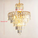 LED Crystal Chandelier, Modern Luxury Ceiling Light Lamp Pendant Fixture Lighting