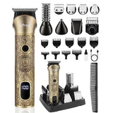 Beard Trimmer for Men Electric Razor Shaver Cordless Hair Clipper Shaving Kit for Mustache Body Nose Ear Hair
