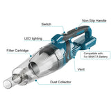 10000PA Electric Vacuum Cleaner Cordless Handheld For Makita 18V Battery