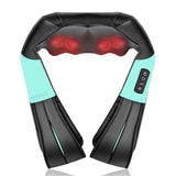 Shiatsu Neck and Shoulder Massager Heated Back Massager U Shape Deep Kneading Electric Massage Pillow For Neck Waist Leg Body