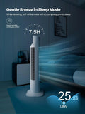 Electric Tower Fan with Remote, Quiet Cooling, Oscillating, 7.5H Timer
