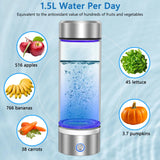 Hydrogen Water Bottle Generator, Portable Rechargeable 3-Minute Infusion for Home
