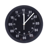 LED Indoor/Outdoor Wall Clock Remote Control, Night Lighting, 7 Colors Backlight