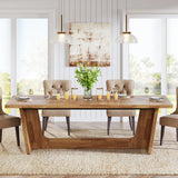 Tribesigns 70.87-Inch Large Dining Table: Wood Long Dining Room Table