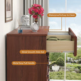 8 Drawer Dresser for Bedroom, Large Dressers Mid Century Modern Cherry