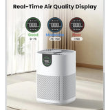 2 Piece Air Purifier for Home Large Room Bedroom Quiet Air Cleaner