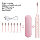 Sonic Electric Toothbrush Adult Smart Timing Tooth Brush Teeth Clean-MD DC PRINT