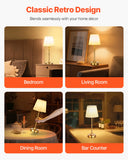 SucceBuy Cordless Table Lamp 5200mAh Built-in Rechargeable Battery Desk Lamp