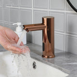 KEMAIDI Touchless Automatic Sensor Bathroom Faucet Brushed Gold Vessel Sink Tap Hands-Free Smart